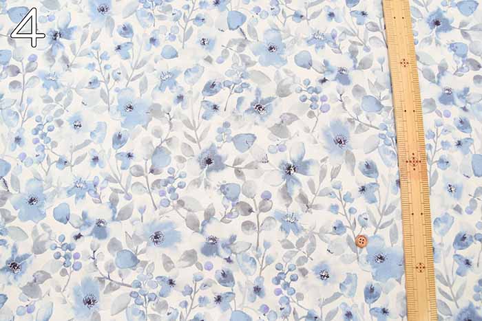 Cotton broadcloth printed fabric Eden - nomura tailor