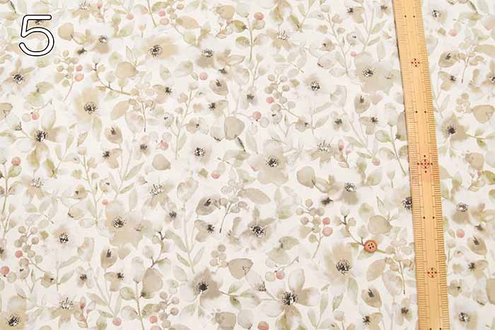 Cotton broadcloth printed fabric Eden - nomura tailor