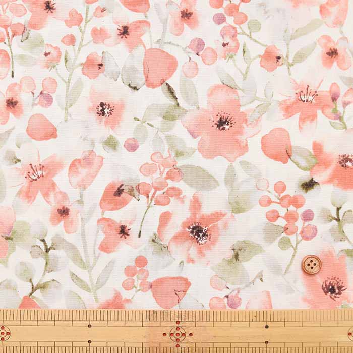 Cotton broadcloth printed fabric Eden - nomura tailor