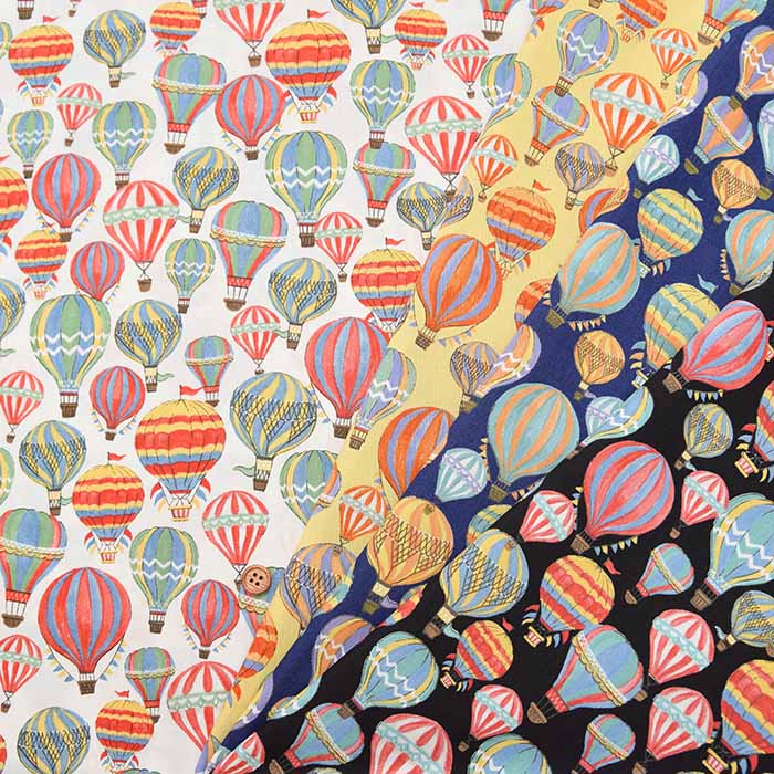 Cotton broadcloth printed fabric Balloon - nomura tailor