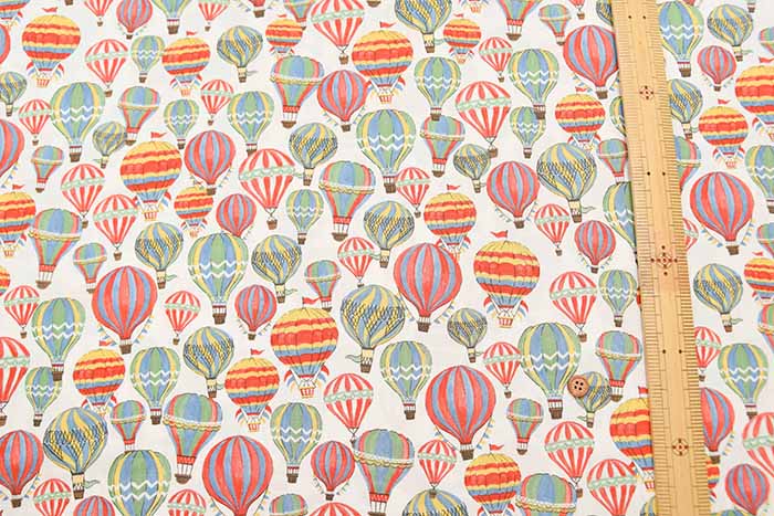 Cotton broadcloth printed fabric Balloon - nomura tailor