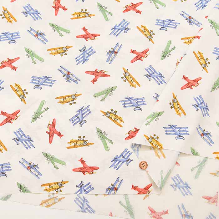 Cotton broadcloth printed fabric Plain - nomura tailor