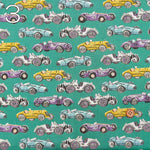 Cotton broadcloth printed fabric Racing car - nomura tailor