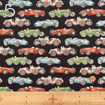 Cotton broadcloth printed fabric Racing car - nomura tailor