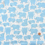 Cotton broadcloth printed fabric Elephant - nomura tailor