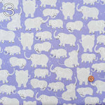 Cotton broadcloth printed fabric Elephant - nomura tailor