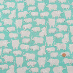 Cotton broadcloth printed fabric Elephant - nomura tailor