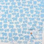 Cotton broadcloth printed fabric Elephant - nomura tailor