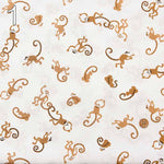 Cotton broadcloth printed fabric Monkey - nomura tailor