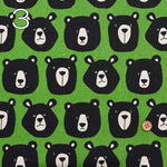 C/L canvas printed fabric Kyoton Bear - nomura tailor