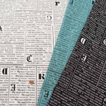 Cotton Scare Print Fabric Newspaper - nomura tailor