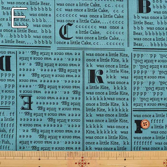 Cotton Scare Print Fabric Newspaper - nomura tailor