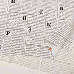 Cotton Scare Print Fabric Newspaper - nomura tailor