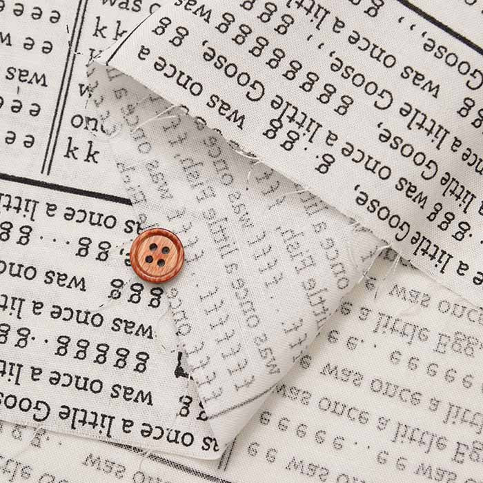 Cotton Scare Print Fabric Newspaper - nomura tailor