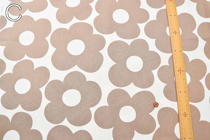 Cotton Ox Printed Fabric Big Flower - nomura tailor