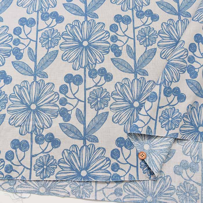 C/L Sheeting printed fabric Flower - nomura tailor