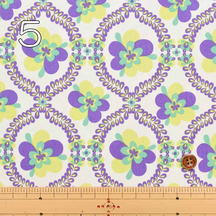 Cotton Ox Printed Fabric Pop Flower - nomura tailor