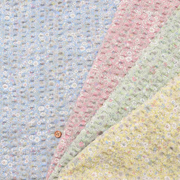 Cotton ripple printed fabric Mini Flower - nomura tailor