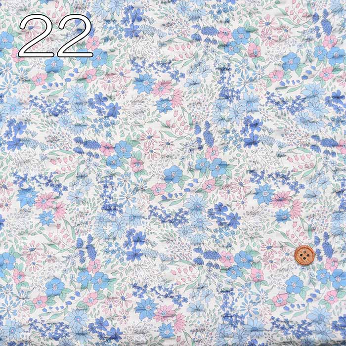Cotton Ripple Printed Fabric Flower - nomura tailor