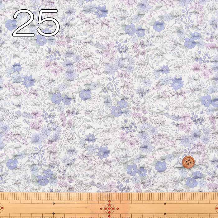 Cotton Ripple Printed Fabric Flower - nomura tailor