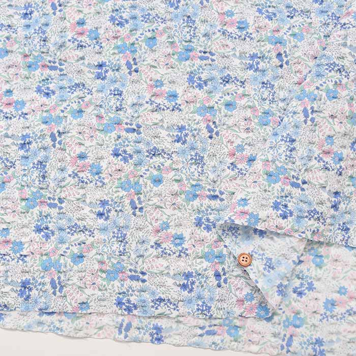 Cotton Ripple Printed Fabric Flower - nomura tailor