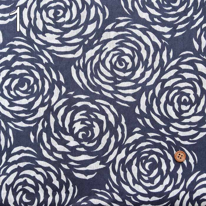 Cotton Takashima-Chijimi Printed Fabric Flower - nomura tailor