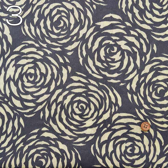 Cotton Takashima-Chijimi Printed Fabric Flower - nomura tailor