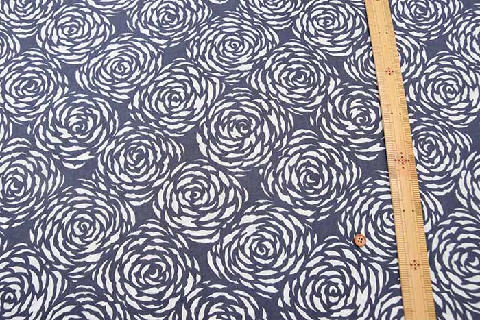 Cotton Takashima-Chijimi Printed Fabric Flower - nomura tailor