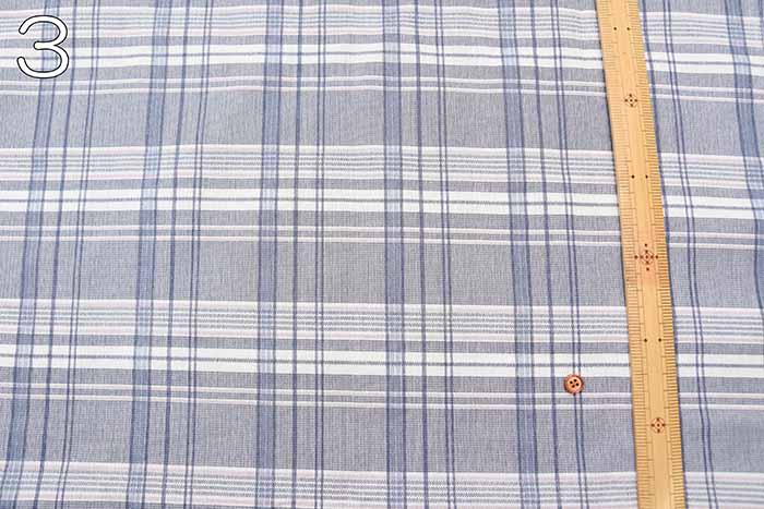 Cotton Takashima-Chijimi Printed Fabric Check - nomura tailor