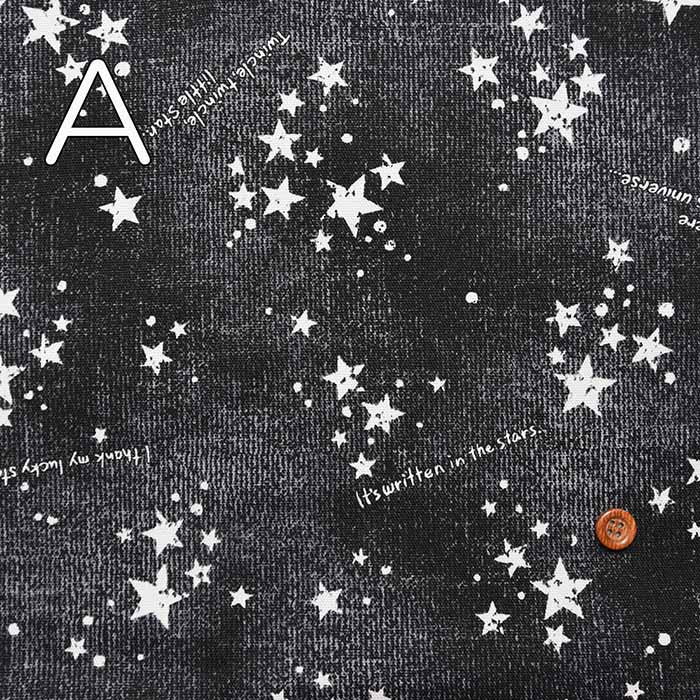 Cotton Ox Print Fabric Denim -style star - nomura tailor