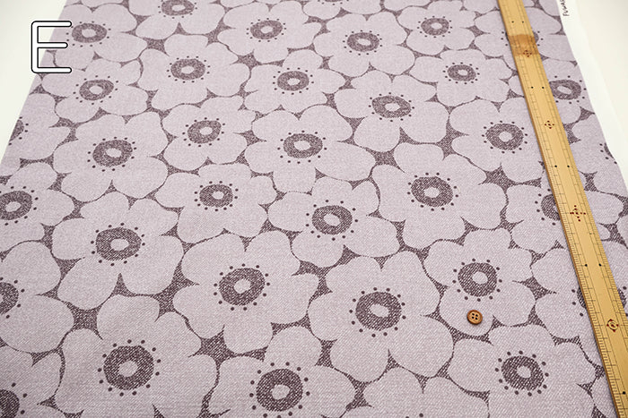 Cotton Oxford Printed Fabric - Flower - nomura tailor