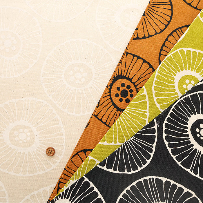 Cotton Oxford Printed Fabric - Flower - nomura tailor