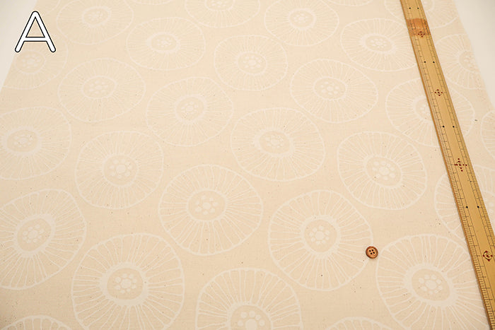 Cotton Oxford Printed Fabric - Flower - nomura tailor