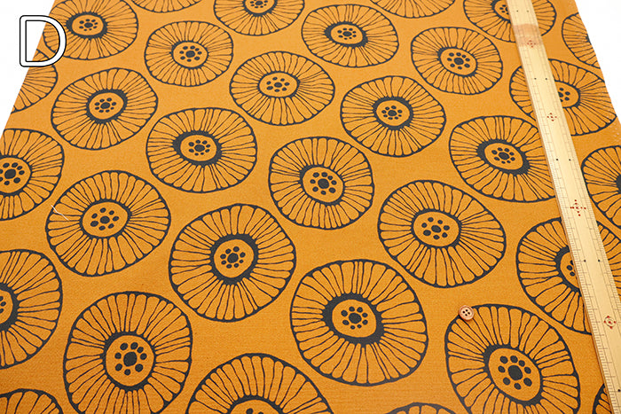 Cotton Oxford Printed Fabric - Flower - nomura tailor