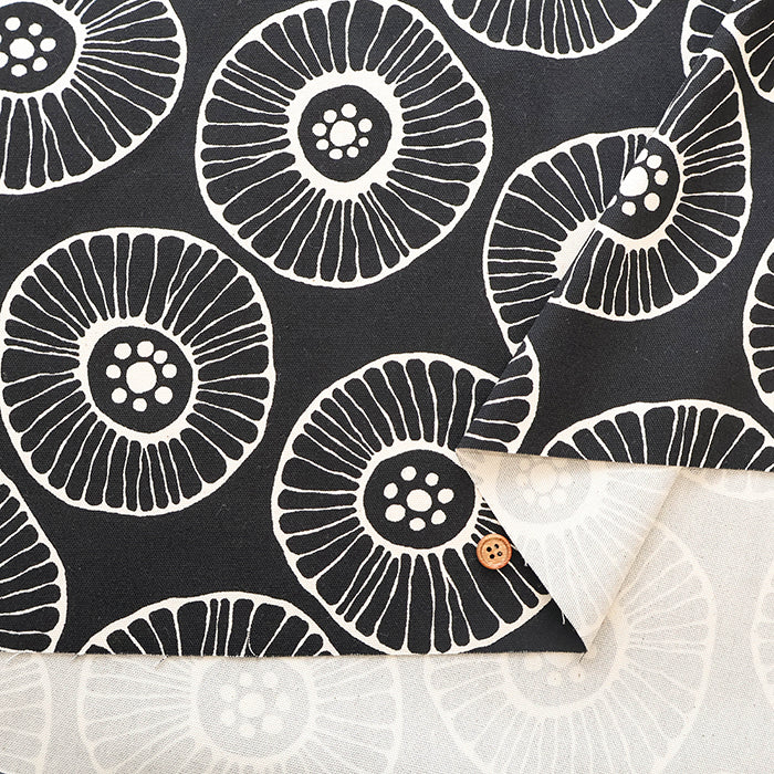 Cotton Oxford Printed Fabric - Flower - nomura tailor