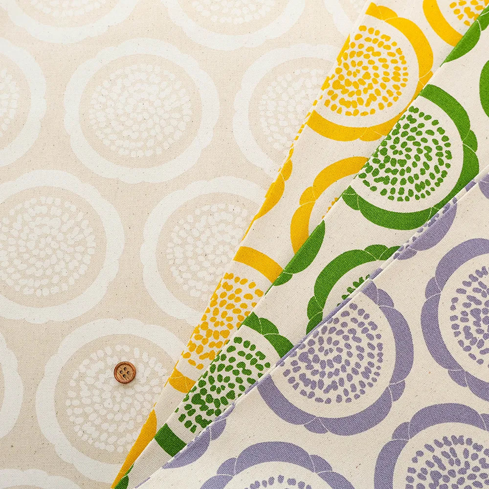 Cotton Oxford Printed Fabric - Flowers - nomura tailor