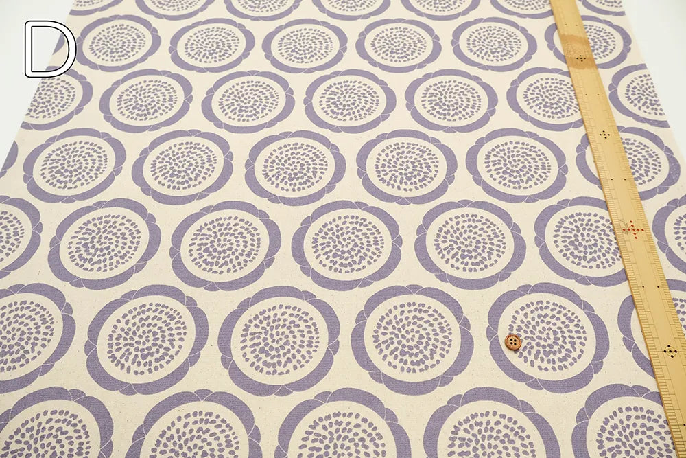Cotton Oxford Printed Fabric - Flowers - nomura tailor
