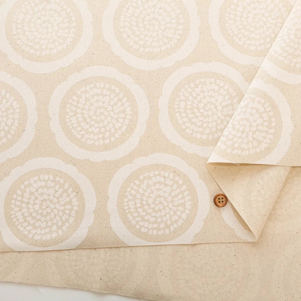 Cotton Oxford Printed Fabric - Flowers - nomura tailor