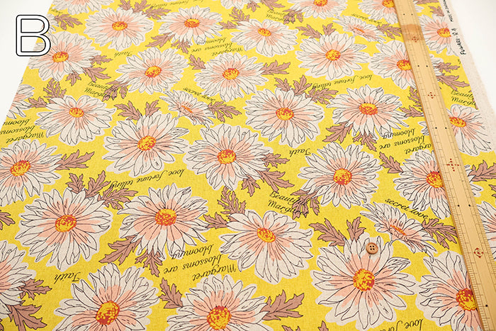 C/L  Canvas Fabric - Flower - nomura tailor