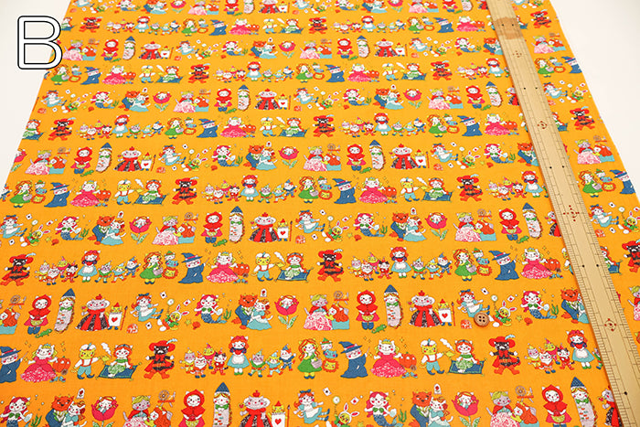 Cotton Sheeting Printed Fabric - Narikiri Heroine - nomura tailor