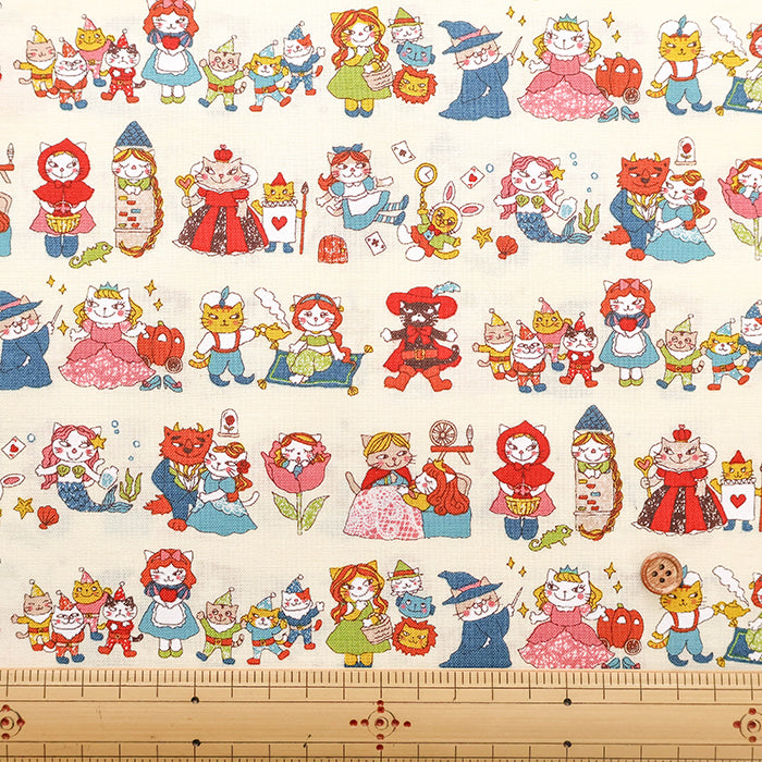 Cotton Sheeting Printed Fabric - Narikiri Heroine - nomura tailor