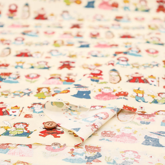 Cotton Sheeting Printed Fabric - Narikiri Heroine - nomura tailor