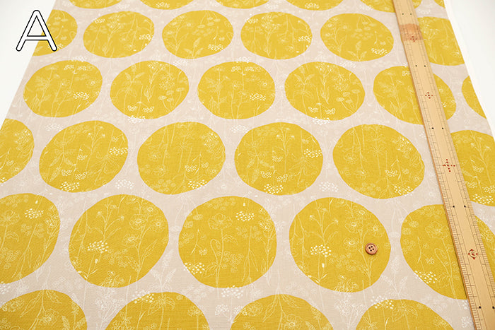 Cotton Oxford Lacquer Printed Fabric - Flower - nomura tailor