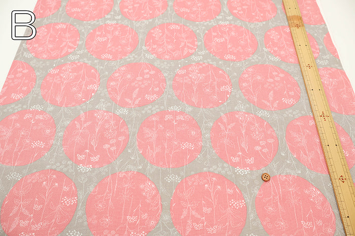 Cotton Oxford Lacquer Printed Fabric - Flower - nomura tailor