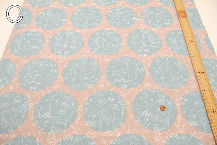 Cotton Oxford Lacquer Printed Fabric - Flower - nomura tailor