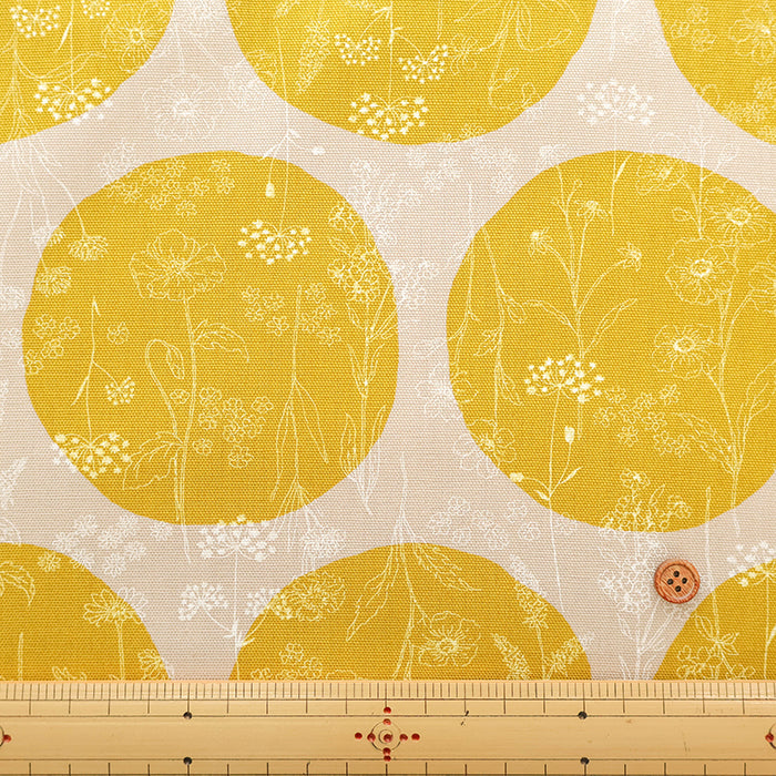 Cotton Oxford Lacquer Printed Fabric - Flower - nomura tailor