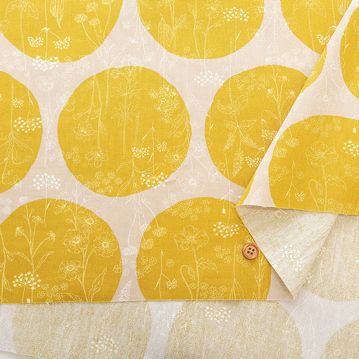 Cotton Oxford Lacquer Printed Fabric - Flower - nomura tailor