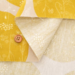 Cotton Oxford Lacquer Printed Fabric - Flower - nomura tailor