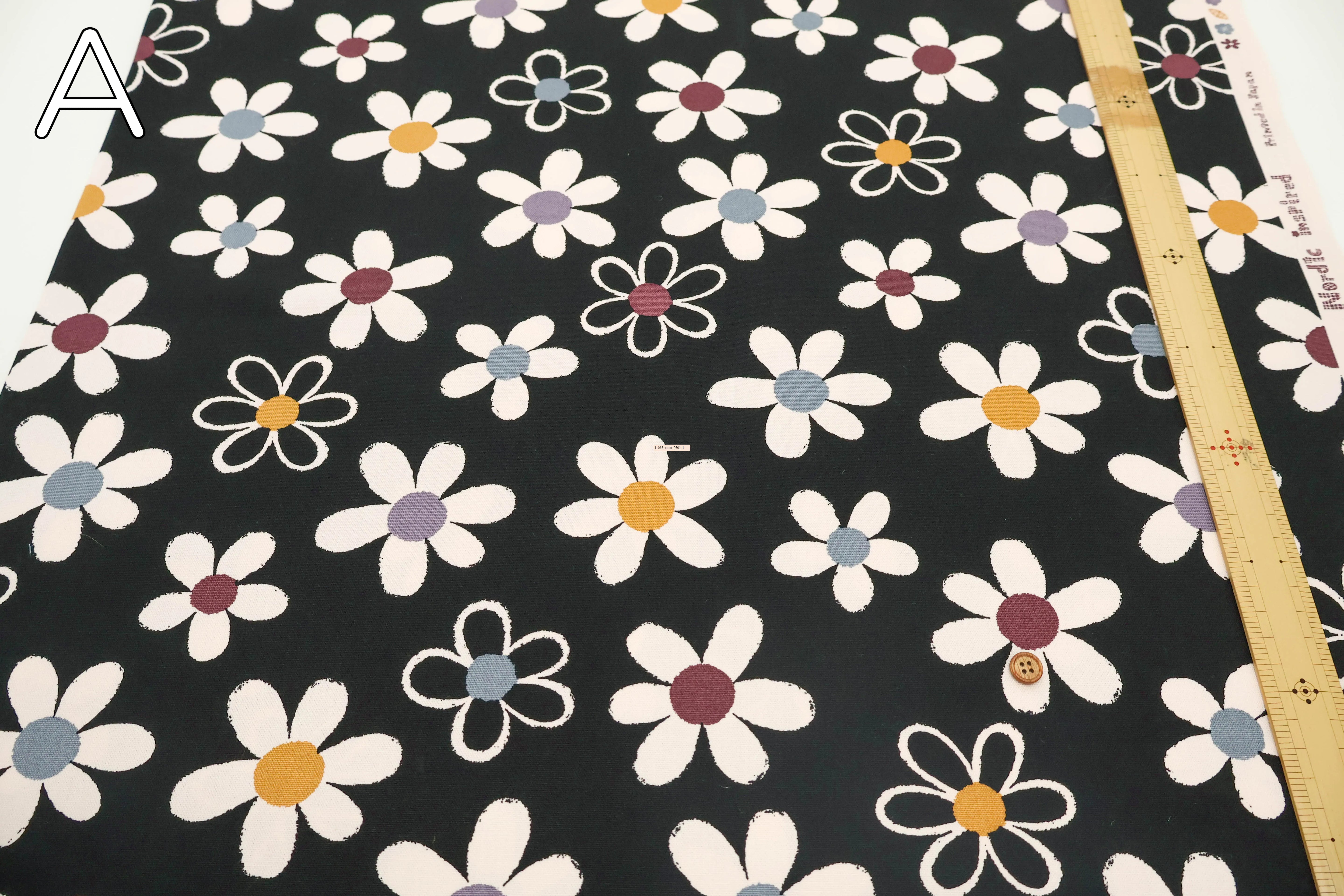 Cotton Oxford Printed Fabric - Simple Flower - nomura tailor