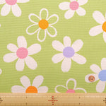 Cotton Oxford Printed Fabric - Simple Flower - nomura tailor